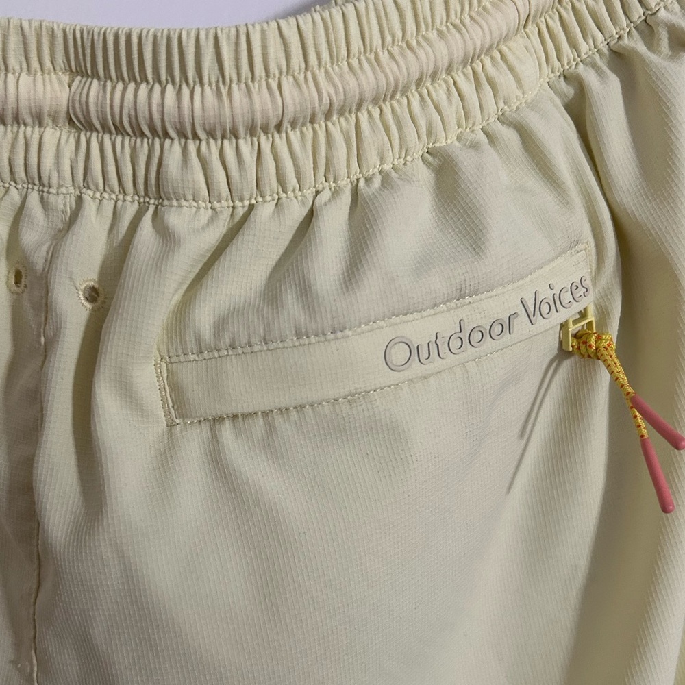 Outdoor Voices Pale Yellow Athletic Shorts/Swim Trunks - Picture 4 of 5